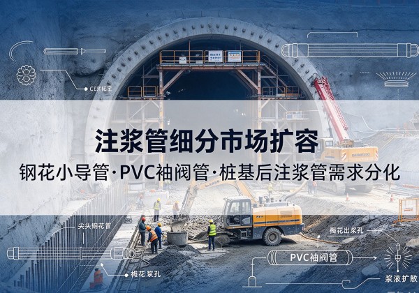 江北区注浆管细分市场扩容，隧道钢花小导管、PVC 袖阀管、桩基后注浆管需求分化